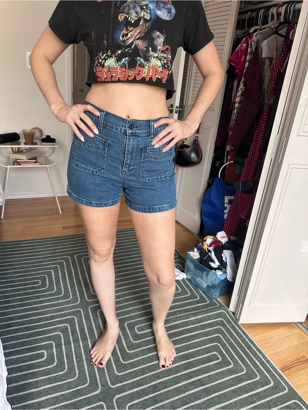 Madewell The Emmy Denim Short - Blue